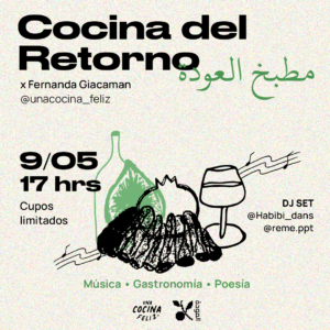 COCINA DEL RETORNO - CLASE Y MEZZE BAILABLE - 9 DE MAYO